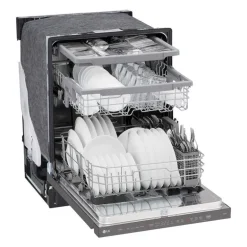 LG Dishwasher Built-In Black Stainless 24