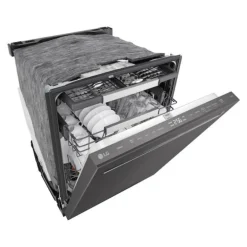 LG Dishwasher Built-In Black Stainless 24