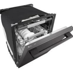 LG Dishwasher Built-In Black Stainless 24