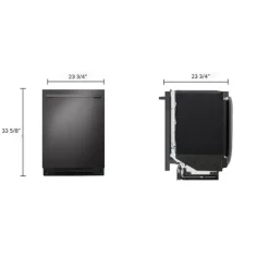 LG Dishwasher Built-In Black Stainless 24