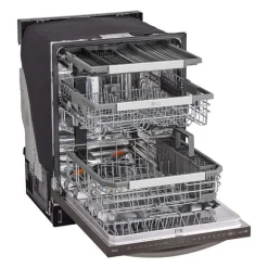 LG Dishwasher Built-In Black Stainless 24