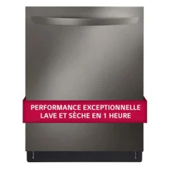 LG Dishwasher Built-In Black Stainless 24