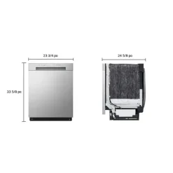 LG Dishwasher Built-In Platinum Silver 24