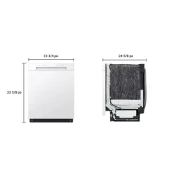 LG Dishwasher Built-In White 24" 52dB - LDFC2423W