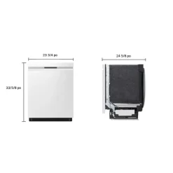 LG Dishwasher Built-In White 24