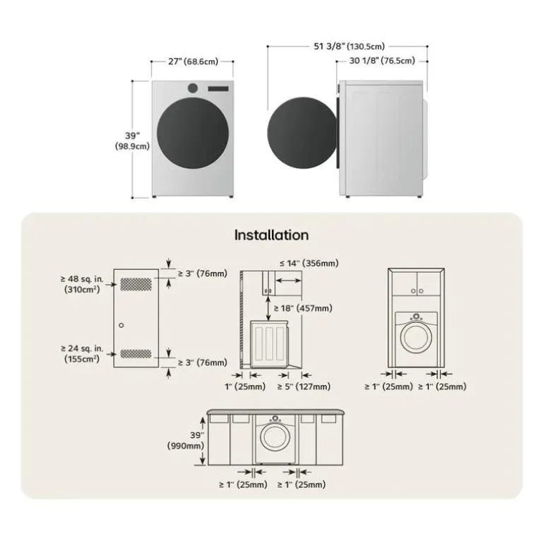 LG Dryer Front-Load Black Stainless 27" - DLEX6700B