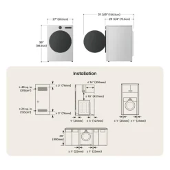 LG Dryer Front-Load Graphite Steel 27
