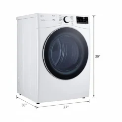 LG Dryer Front-Load White 27