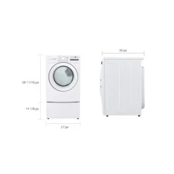 LG Dryer Front-Load White 27" - DLE3400W