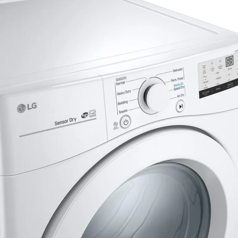 LG Dryer Front-Load White 27" - DLE3400W