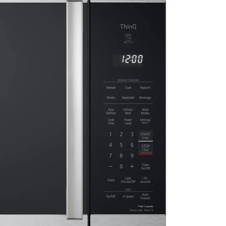LG Microwave and Range Hood, Stainless Steel, 1050 W, 400 - MVEL2125X