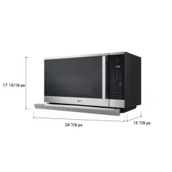 LG Microwave and Range Hood, Stainless Steel, 1050 W, 400 - MVEL2125X