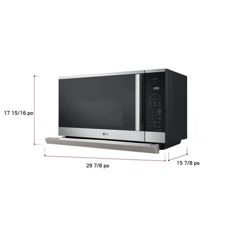 LG Microwave and Range Hood, Stainless Steel, 1050 W, 400 - MVEL2125X