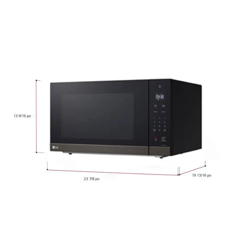 LG Microwaves Black Stainless 24" MSER2090D