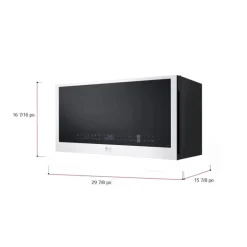 LG Microwaves/Range Hood, White, 400 - MVES2033N