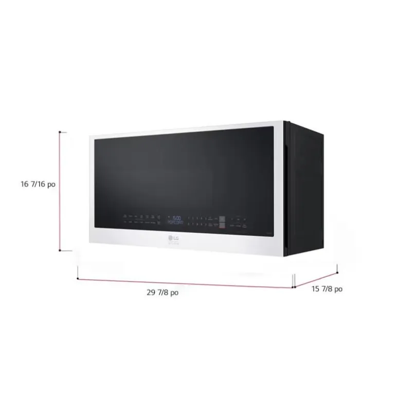LG Microwaves/Range Hood, White, 400 - MVES2033N