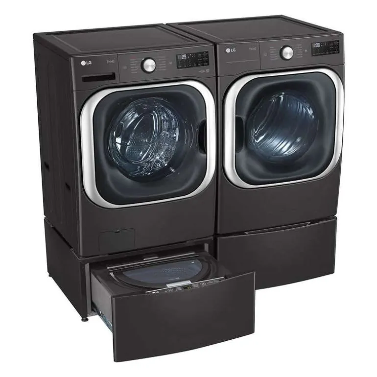 LG Pedestal Washer Top-Load Black 29" - WD200CB