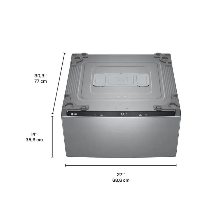 LG Pedestal Washer Top-Load Graphite Steel 29" - WD300CV