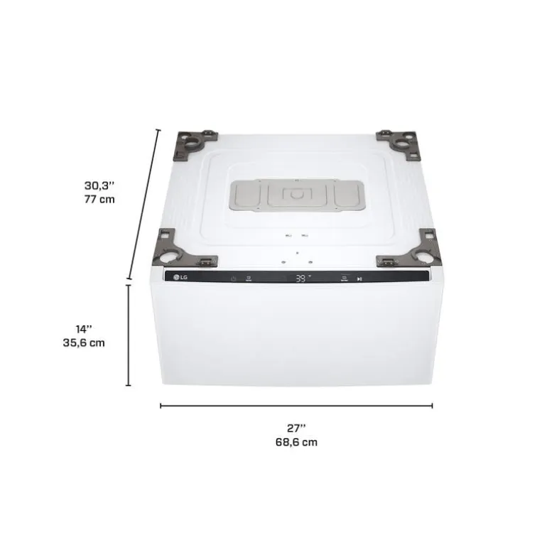 LG Pedestal Washer Top-Load White 29" - WD300CW