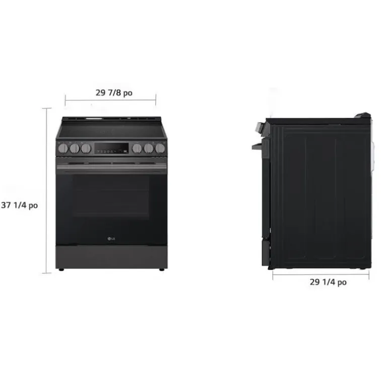 LG Range Black Stainless 30" Electric Glass-Ceramic - LSEL6333ZE