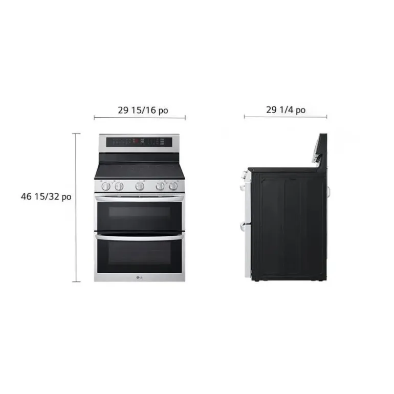LG Range Stainless Steel 30" Electric Glass-Ceramic - LDEL7324SE