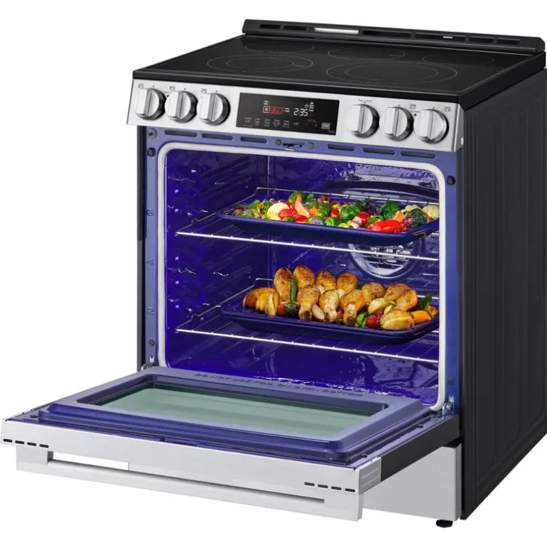 LG Range Stainless Steel 30" Electric Glass-Ceramic - LSEL6333XE
