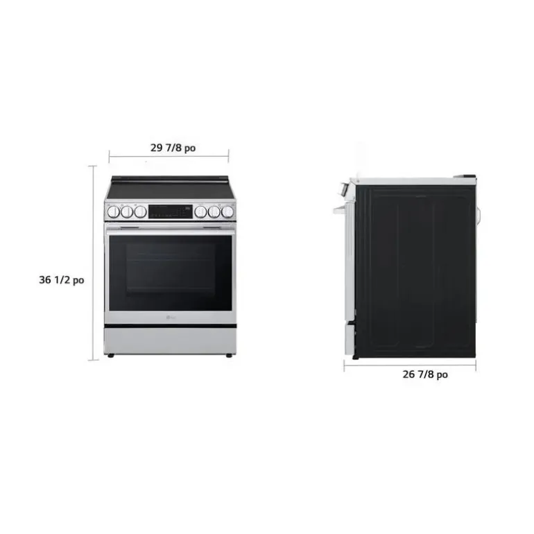 LG Range Stainless Steel 30" Electric Glass-Ceramic - LSEL6335XE
