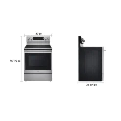 LG Range Stainless Steel 30" Electric Glass-Ceramic - LREN6325XE