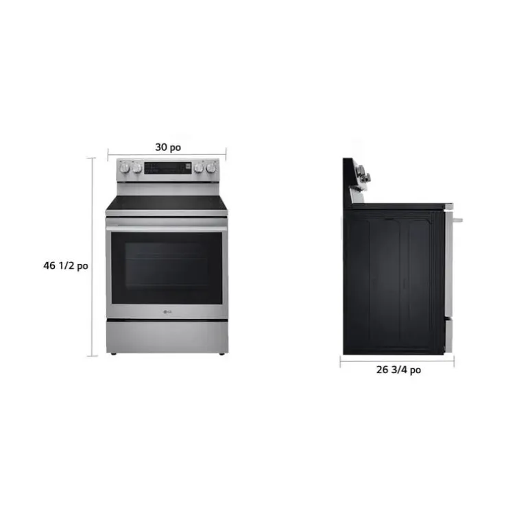 LG Range Stainless Steel 30" Electric Glass-Ceramic - LREN6325XE