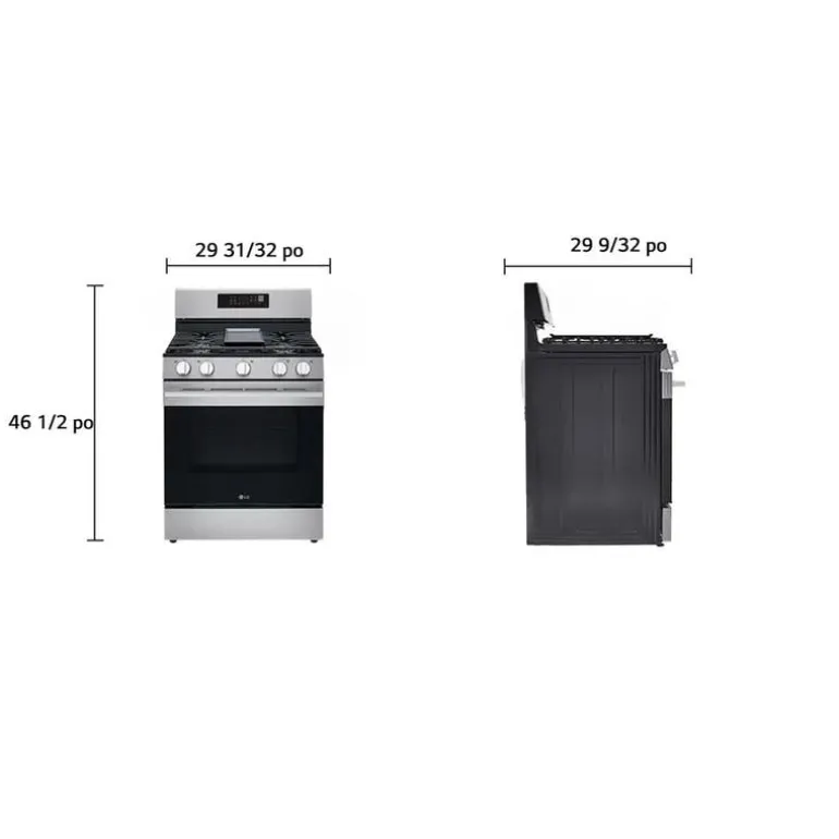 LG Range Stainless Steel 30" Electric Gas - LRGN6323Y