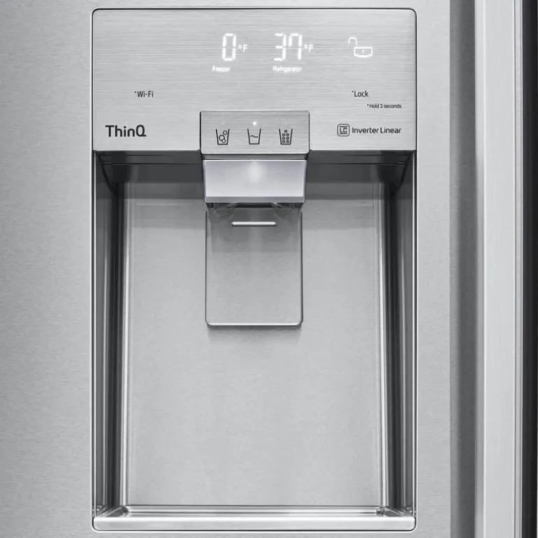 LG STUDIO 26 Cu Ft 42 In Refrigerator Stainless Steel Side by side - SRSXB2622S