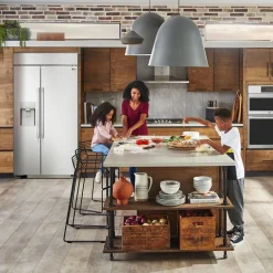 LG STUDIO 26 Cu Ft 42 In Refrigerator Stainless Steel Side by side - SRSXB2622S