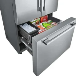 LG STUDIO 26.5 Cu Ft 36 In Refrigerator Stainless Steel Bottom Freezer, French door - SRFB27S3