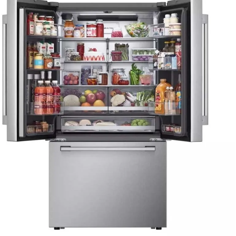 LG STUDIO 26.5 Cu Ft 36 In Refrigerator Stainless Steel Bottom Freezer, French door - SRFB27S3