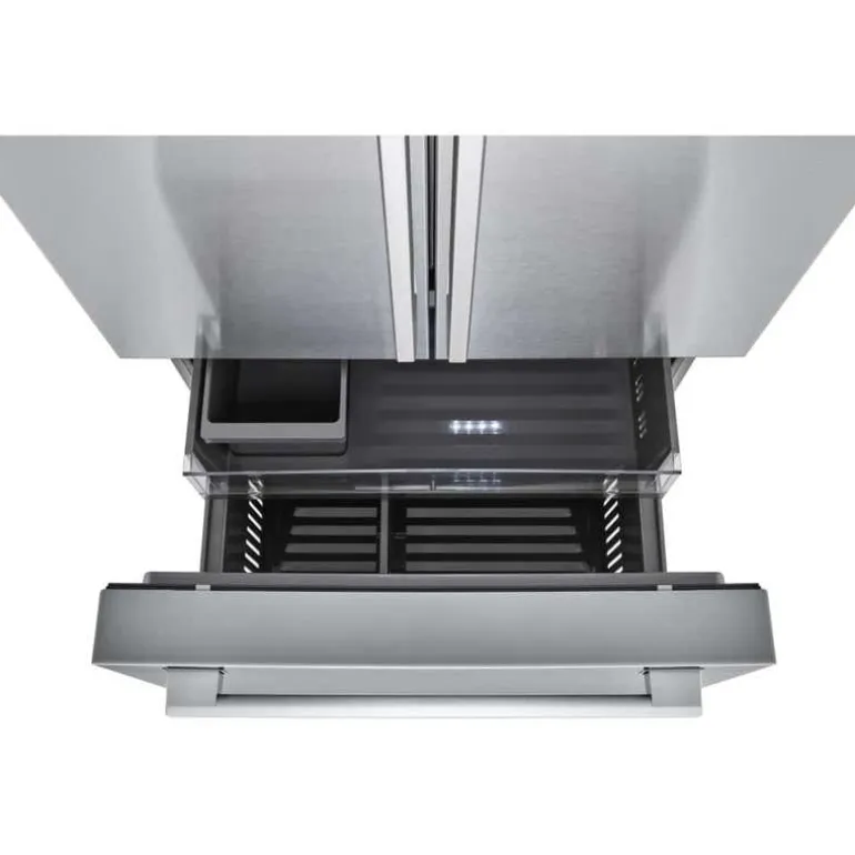 LG STUDIO 26.5 Cu Ft 36 In Refrigerator Stainless Steel Bottom Freezer, French door - SRFB27S3