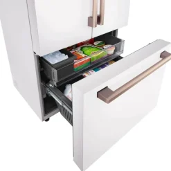 LG STUDIO 27 Cu Ft 36 In Refrigerator White Bottom Freezer, French door - SRFB27W3