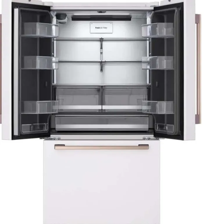 LG STUDIO 27 Cu Ft 36 In Refrigerator White Bottom Freezer, French door - SRFB27W3