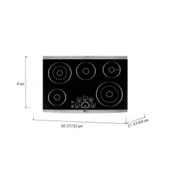 LG STUDIO Cooktop Glass-Ceramic Stainless Steel 30