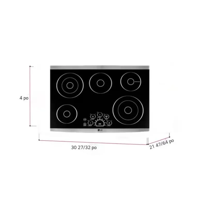 LG STUDIO Cooktop Glass-Ceramic Stainless Steel 30" Stainless Steel - LSCE305ST
