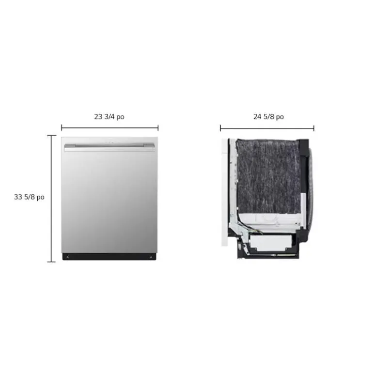 LG STUDIO Dishwasher Built-In Stainless Steel 24" 40dB - SDWB24S3