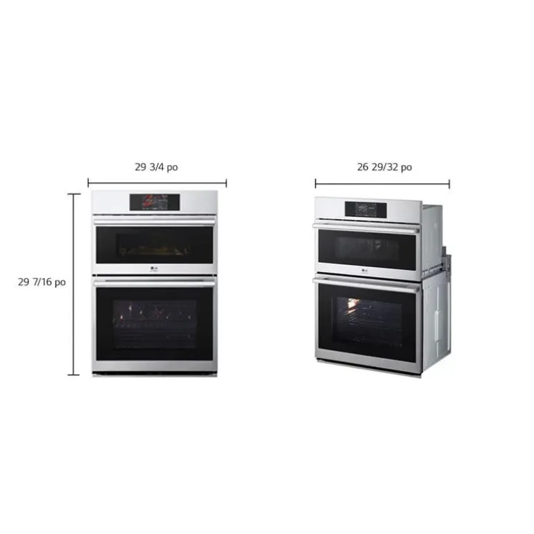 LG STUDIO Double Wall Oven Stainless Steel 30" Electric - WCES6428F