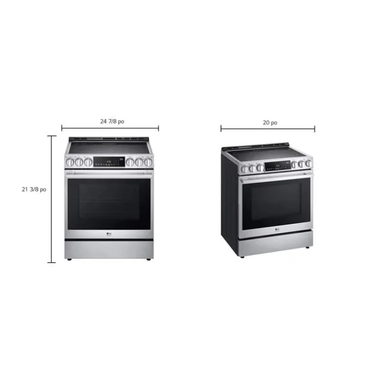 LG STUDIO Range Stainless Steel 30" Electric Glass-Ceramic - LSES6338F