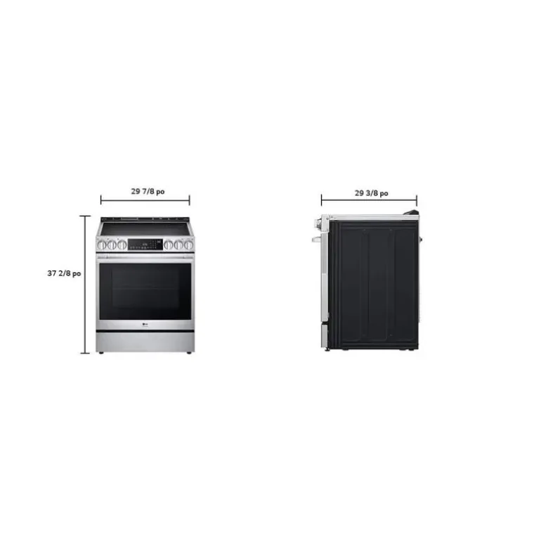 LG STUDIO Range Stainless Steel 30" Electric Induction - LSIS6338F