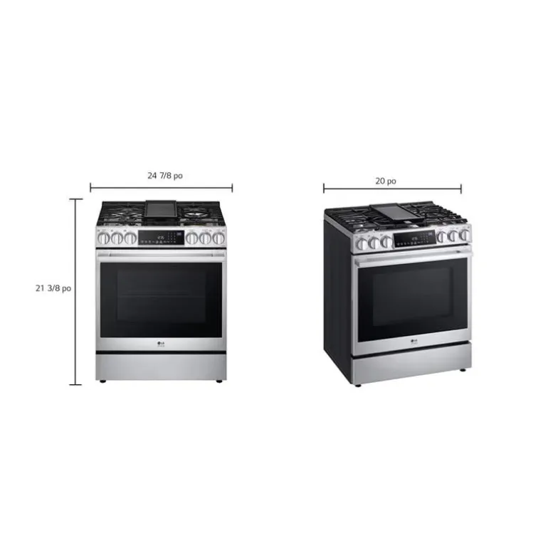 LG STUDIO Range Stainless Steel 30" Electric Gas - LSGS6338F