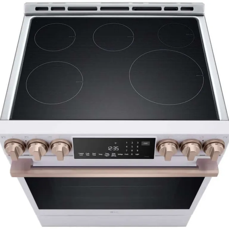 LG STUDIO Range White 30" Electric Induction - LSIS6338NE