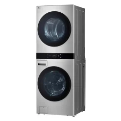 LG STUDIO WashTower, Stainless Steel, 27", Front-Load - SWWE50N3