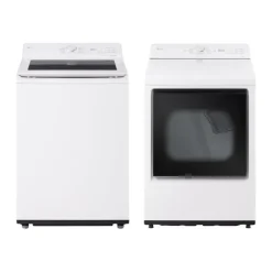 LG Washer & Dryer Kit, White, Top-Load - WT-DLE8200