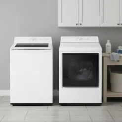LG Washer & Dryer Kit, White, Top-Load - WT8205-DLE