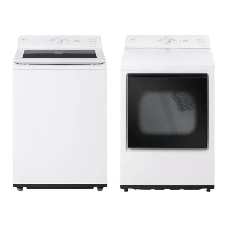 LG Washer & Dryer Kit, White, Top-Load - WT8205-DLE