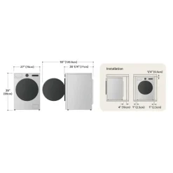 LG Washer Front-Load Graphite Steel 27